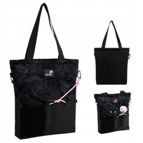 Torba shopper dla dziewczyn czarna z łańcuszkiem zdejmowanym Kite KITE