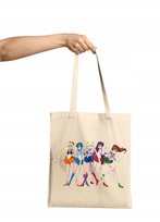 TORBA SHOPPER MATERIAŁOWA NA RAMIĘ SAILOR MOON CZARODZIEJKI WYBÓR 4 KOLORY Inna marka