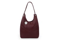 Torba Skórzana Kaletnik Kosa Bordowa