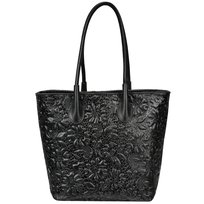 Torba skórzana - Shopper wytłaczana w kwiaty  (7223) BOSCCOLO Inna marka