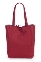 Torba Skórzana Vera Pelle Corda Czerwona