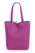 Torba Skórzana Vera Pelle Corda Fuksja