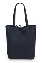 Torba Skórzana Vera Pelle Corda Granatowa