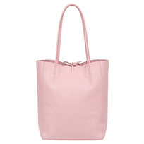 Torba Skórzana Vera Pelle Corda Różowa