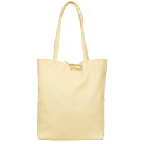 Torba Skórzana Vera Pelle Corda Żółta