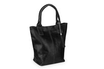 Torba Skórzana Vera Pelle Olivia Snake Czarna Vera Pelle