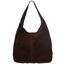 Torba Skórzana Vera Pelle Rossina Zamszowa Choco