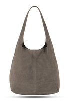 Torba Skórzana Vera Pelle Rossina Zamszowa Taupe