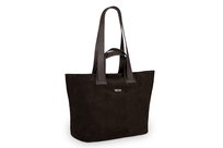 Torba Skórzana Zamszowa Vezze Carriola Choco