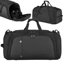 Torba sportowa fitness na siłownię treningowa na ramię PETERSON czarna unisex Peterson