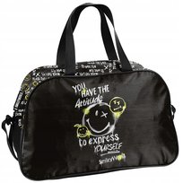 Torba sportowa na basen smiley czarna Paso