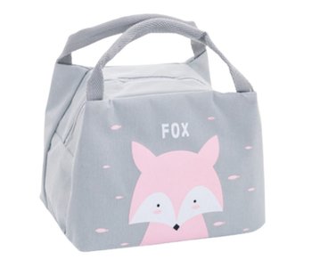 Torba termiczna izolacyjna śniadanie lunch lis różowy