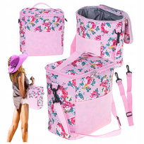 Torba Termiczna Na Lunch Jedzenie Na Piknik 11L Różowa