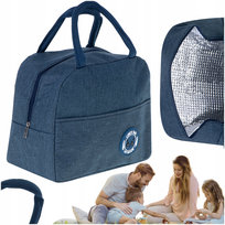 Torba Termiczna Na Lunch Jedzenie Śniadaniowa Izolacyjna Lunch Granatowa