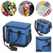 Torba Termiczna Plażowa Campingowa Piknikowa 16L Granatowa