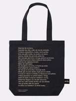 Torba tote Na dobre, na niedobre bawełna czarna prezent Nadwyraz.com