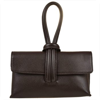 Torebka brąz czekolada wizytowa skóra naturalna Borse in Pelle - Borse in Pelle