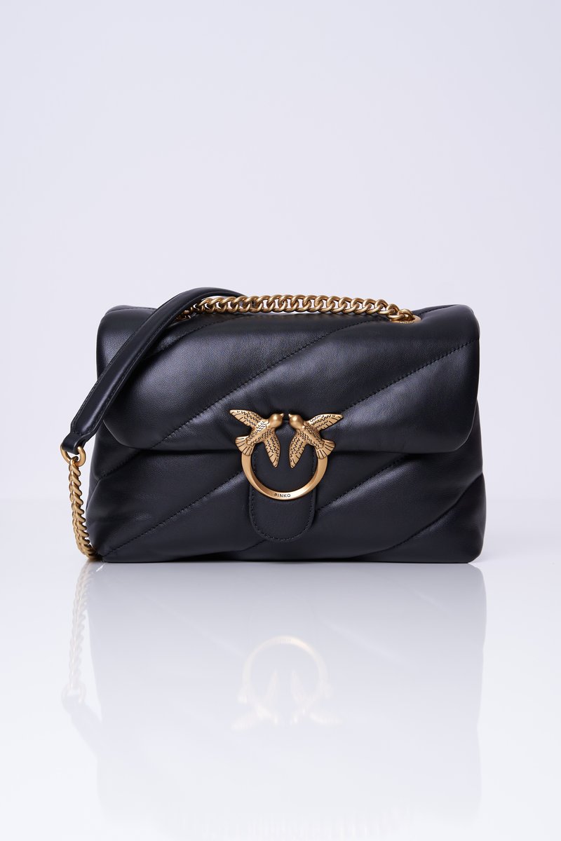 Pinko Torebka czarna skórzana Love Puff Classic PINKO 100038 A0F2