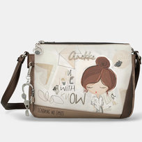 Torebka Damska ANEKKE Torba Na Ramię Crossbody Brązowa SOPHIA 42803-184 Kolorowy Anekke