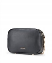 Torebka Damska Crossbody Prostokątna PUCCINI Z Łańcuszkiem Czarna BML058M-1 PUCCINI