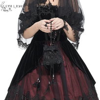 torebka damska DEVIL FASHION - GOTHIC VELVETEEN Inna marka