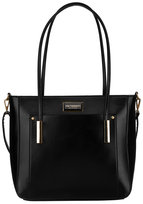 Torebka damska eko Peterson na ramię pojemny shopper miejski A4 torebka klasyczna, czarny