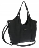 Torebka damska listonoszka worek na ramię duża pojemna torba CH7714 Czarna