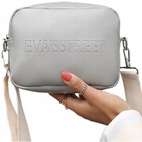 Torebka Damska Na Ramię Listonoszka SZARA pojemna