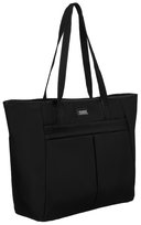 Torebka damska na ramię, PETERSON, czarna shopper bag na suwak