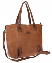 Torebka damska shopper A4 elegancka torba duża do pracy CH6687 Brązowa