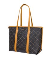 Torebka Damska Shopper Duża Mieści A4 PUCCINI Monogram Brązowa BTXP0031 2