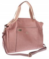 Torebka Damska Shopper Listonoszka na Ramię włoska marka CH3320 Różowa Rehafund