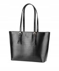 Torebka Damska Shopper Na Ramię PUCCINI Duża Mieści A4 Czarna BML054D-1 - PUCCINI
