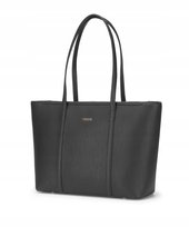 Torebka Damska Shopper PUCCINI Na Ramię Duża Mieści A4 Czarna BK1241201D-1 PUCCINI