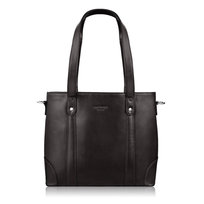 Torebka damska skórzana na ramię brązowa pojemna modna shopper bag T-41-BR Paolo Peruzzi