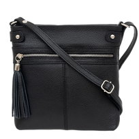 Torebka Damska Skórzana Vera Pelle Azala Czarna