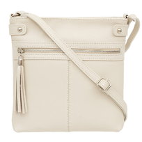 Torebka Damska Skórzana Vera Pelle Azala Ecru