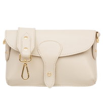 Torebka Damska Skórzana Vera Pelle Imba Ecru