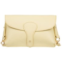 Torebka Damska Skórzana Vera Pelle Imba Żółta