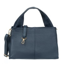 Torebka Damska Skórzana Vezze Vega Granatowa