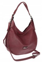 Torebka Damska Worek shopper włoska marka CHARRO pojemna CH5528 Bordowa