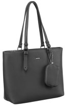 Torebka damska z saszetką ROVICKY duża torba klasyczna na ramię szara