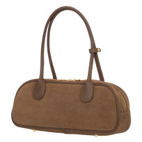 Torebka Damska Zamszowa Vera Pelle Fonda Taupe