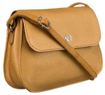 Torebka damska ze skóry naturalnej torebka na ramię listonoszka crossbody Rovicky, złoty - Rovicky