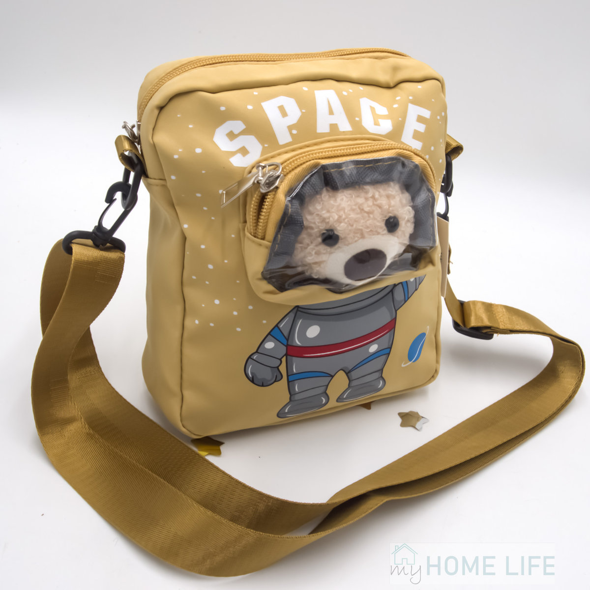Фото - Жіноча сумка Mis Torebka Dziecięca Młodzieżowa Miś Astronauta Space Żółta 