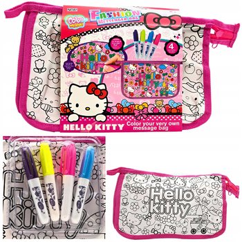 Torebka Hello Kitty Do Malowania Kolorowania Markerami Zestaw Kreatywny Diy - Import ProNice