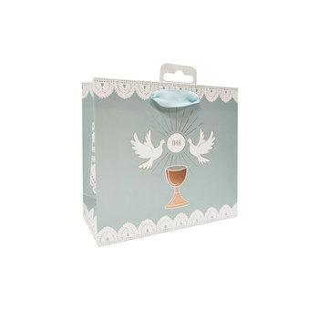 Torebka Komunia niebieska Gołębie CD - Empik