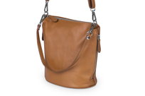 Torebka Listonoszka Skórzana Vera Pelle Miko Ruda