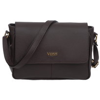 Torebka Na Ramię Skórzana Vezze Bafta Choco