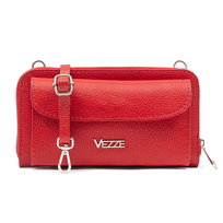 Torebka na telefon Skórzana Vezze Amico Czerwona